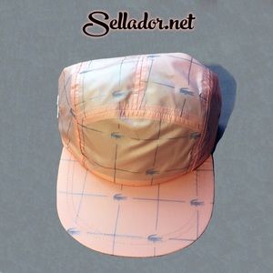 Supreme X Lacoste Reflective Grid Camp Cap (Peach)